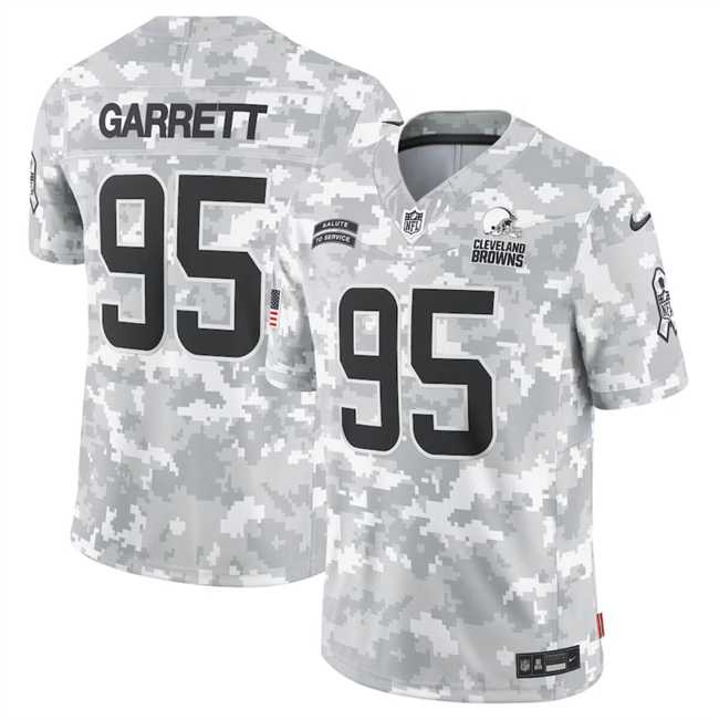 Men's Cleveland Browns #95 Myles Garrett 2024 Arctic Camo Salute To Service Limited Stitched Jersey Dyin,We sell and wholesale Men's Cleveland Browns #95 Myles Garrett 2024 Arctic Camo Salute To Service Limited Stitched Jersey Dyin on line form chian!